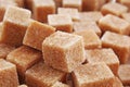 Granulated brown sugar. Lump sugar. Brown sugar cubes. Cane sugar.