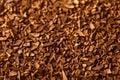Granules of instant coffee close-up. Fragrant ground granulated coffee beans Royalty Free Stock Photo