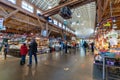 Granville Island Public Market. People wearing face mask for shopping indoors during covid-19 pandemic period.