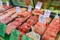 Granville Island Public Market in Vancouver. It's home to over 100 vendors offering fresh seafood, meats, sweets and European