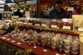 Granville Island Public Market in Vancouver. It's home to over 100 vendors offering fresh seafood, meats, sweets and European