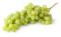 Isolated white grapes Royalty Free Stock Photo