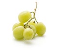 Green grape isolated on white Royalty Free Stock Photo