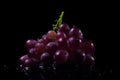 Grape on black background Royalty Free Stock Photo