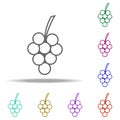 Grape, fruit icon. Elements of Thanksgiving day in multi color style icons. Simple icon for websites, web design, mobile app, info Royalty Free Stock Photo