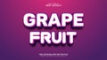 Grape Fruit Text Effect, Editable Text Effect