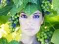 Grape goddess Royalty Free Stock Photo