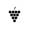 Grape Icon Food Fruits Outlined silhouette vector