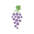 Grape icon, simple design, Grape icon clip art.