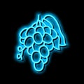 grape juice berry neon glow icon illustration