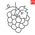 Grape line icon Royalty Free Stock Photo