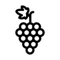 Grape line vector icon which can easily modify or edit Royalty Free Stock Photo