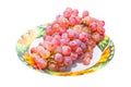 Grape in the plate Royalty Free Stock Photo