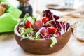 Grape with Radicchio, Rocket salad Royalty Free Stock Photo