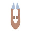 Grape scissors harvesting tool with wooden handle for winemaking
