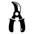 Grape scissors icon , simple style