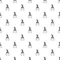 Grape scissors pattern vector seamless Royalty Free Stock Photo
