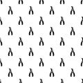 Grape scissors pattern vector seamless