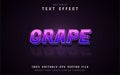 Grape text effect Royalty Free Stock Photo