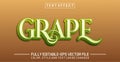 Grape Text Effect - Editable 3D Text Style