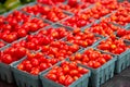 Grape tomatoes at a local outdoor market Royalty Free Stock Photo