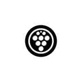 Grape vector logo icon