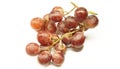 Grape on white background with selective focus.