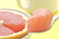 Grapefruit Bite Royalty Free Stock Photo