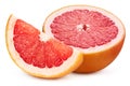 Grapefruit fruit macro studio photo