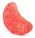 Grapefruit fruit pulp slice isolated on white Royalty Free Stock Photo