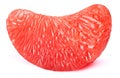 Grapefruit fruit pulp slice isolated on white Royalty Free Stock Photo