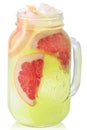 Grapefruit iced lemonade jar, paths