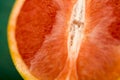 Grapefruit macro photography juicy Royalty Free Stock Photo