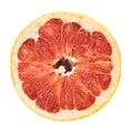 Grapefruit ruby isolated Royalty Free Stock Photo