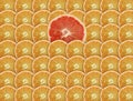 Grapefruit seamless pattern Close up photo, fruit pattern concept