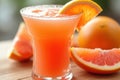 Grapefruit Smoothie - Fresh Fruity Refreshment Royalty Free Stock Photo