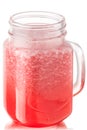 Grapefruit smoothie juice jar, paths Royalty Free Stock Photo