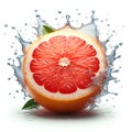 grapefruit spray water, isolate on a white background Royalty Free Stock Photo
