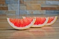 Grapefruit Wedges Royalty Free Stock Photo