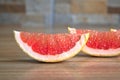 Grapefruit Wedges Royalty Free Stock Photo