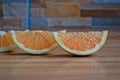 Grapefruit Wedges Royalty Free Stock Photo