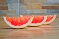 Grapefruit Wedges Royalty Free Stock Photo