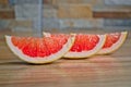 Grapefruit Wedges Royalty Free Stock Photo