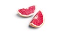 Grapefruit on a white background Royalty Free Stock Photo