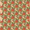 GRAPEFRUITS SEAMLESS PATTERN REPEAT TILE Royalty Free Stock Photo