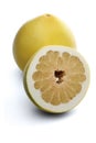 Grapefruits on white background - close-up Royalty Free Stock Photo