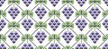 Grapes bunch vector seamless pattern. Background, texture for wine or juice label design. Grapes pattern. Pixel art Royalty Free Stock Photo