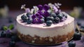 grapes cake purple & white