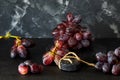 Grapes on a dark background Royalty Free Stock Photo