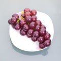 Grapes on dish